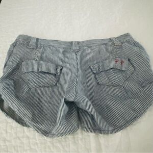 Free People Blue and White stripes Short with 4 pockets  size 4